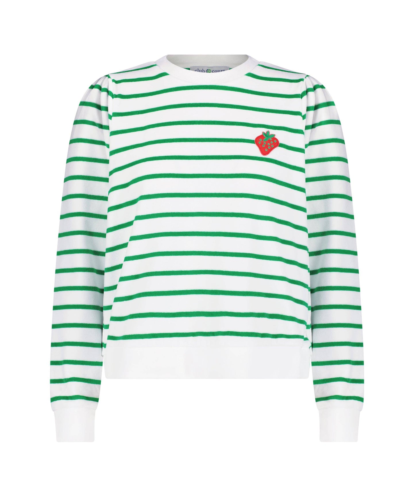 Club and Court - Poppy Top: Navy with Bright White Stripe / S