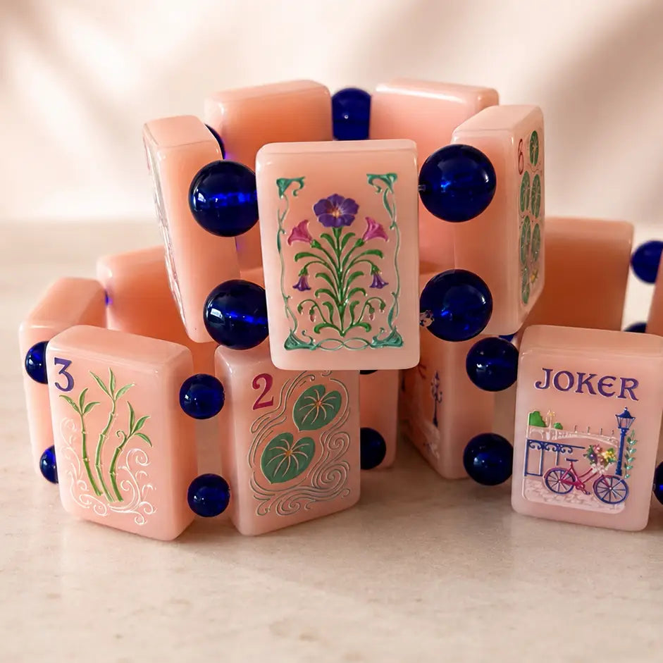 Parisian Pink Mah Jongg Tile Bracelet