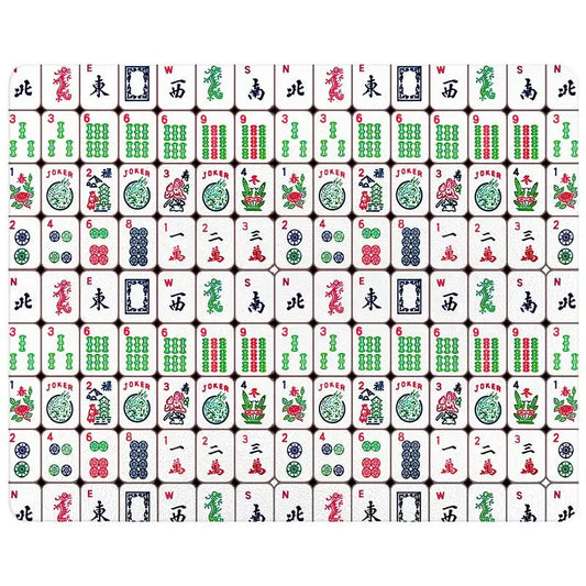 Colorful Mahjong Glass Cutting Board