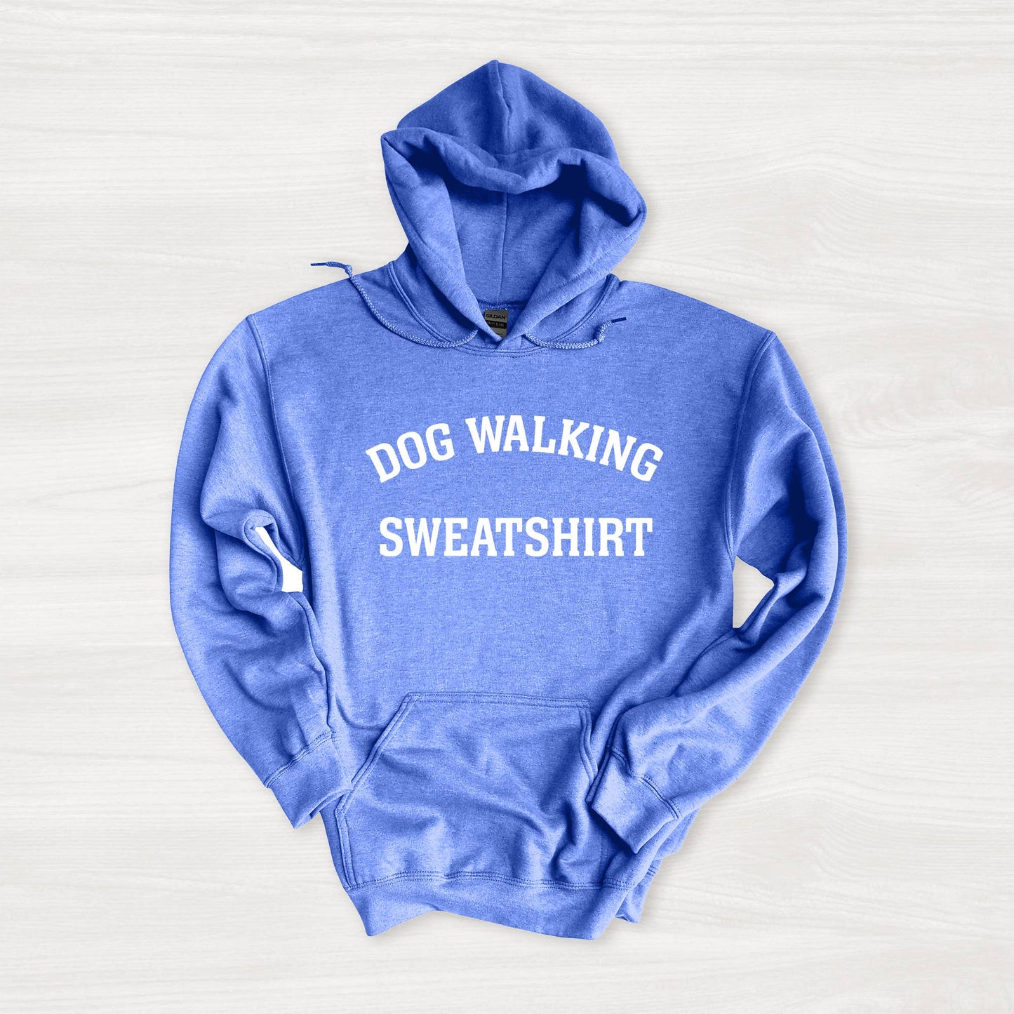 Poppy & Lou - Dog Walking Sweatshirt – Cozy Unisex Hoodie for Dog Lovers: Heather Dark Maroon / M