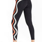 Swirl Legging by Urban Savage - Black / Green