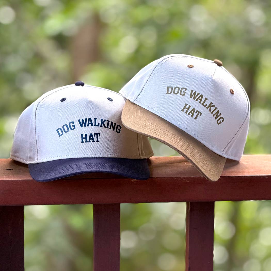 Poppy & Lou - Dog Walking Hat – Two-Tone Style Cap: Brown
