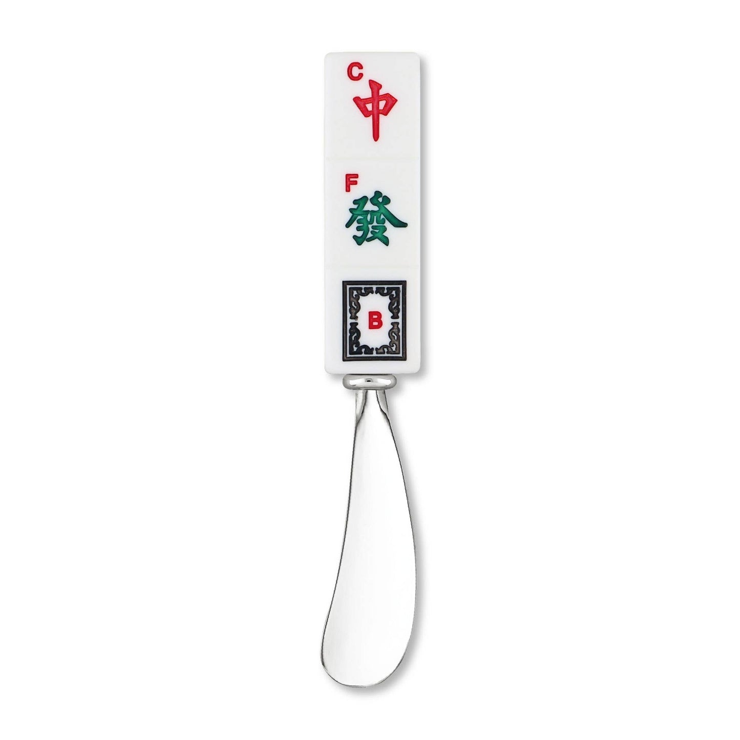 2-Piece Mahjong Honor Suits Zinc Cheese Spreader
