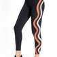 Urban Savage - Swirl Legging: Black/Sunset/White Sand / S
