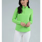 Solid Long Sleeve Mock Neck Top