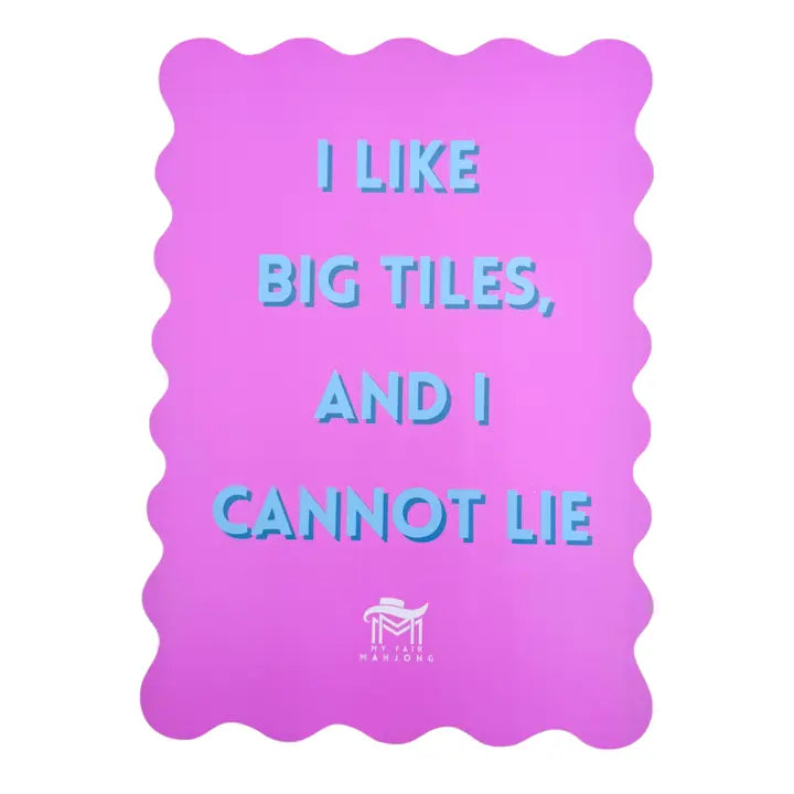 Mahjong Shuffle Card – Scalloped Edition