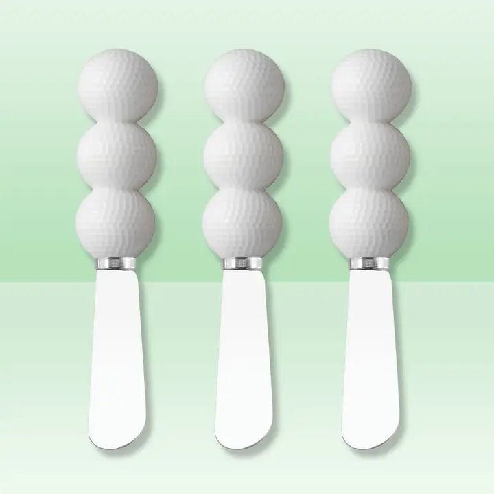 3-Piece Golf Balls Cheese Spreader