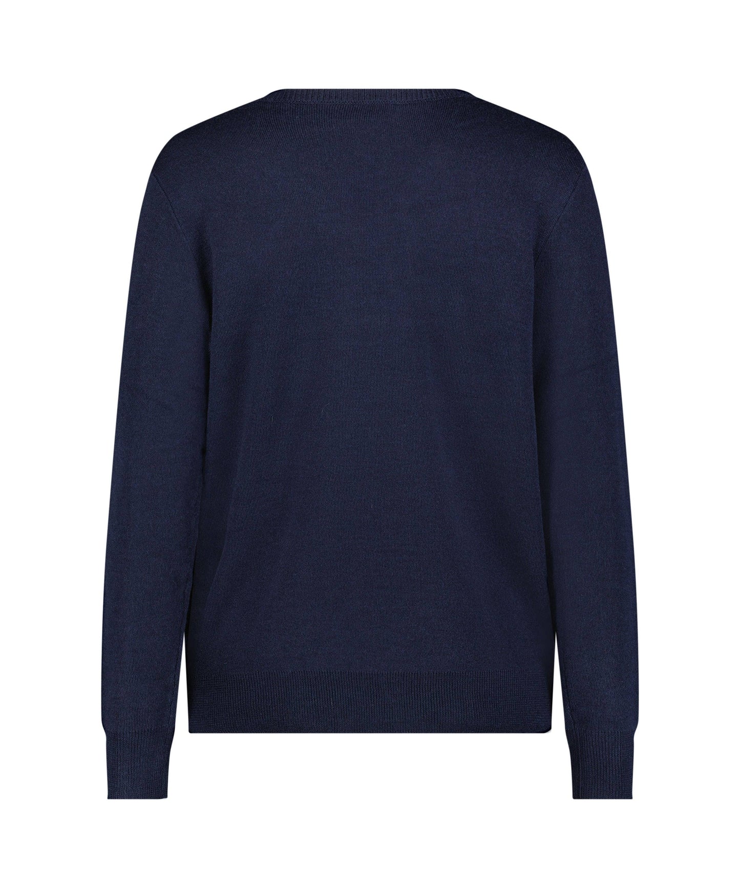 One Size Navy V-Neck Dad Sweater