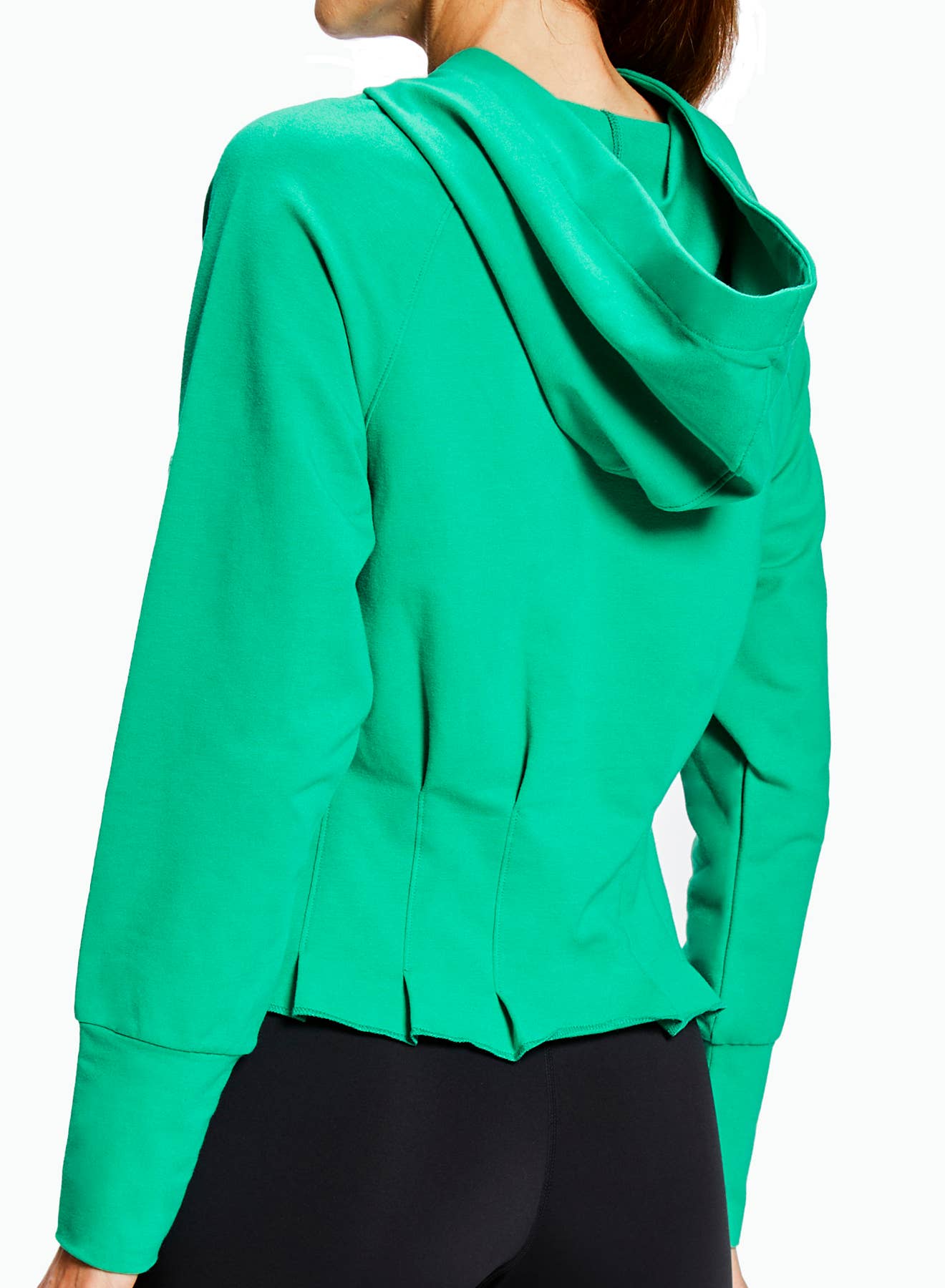 Pleated Hoodie by Urban Savage - Green