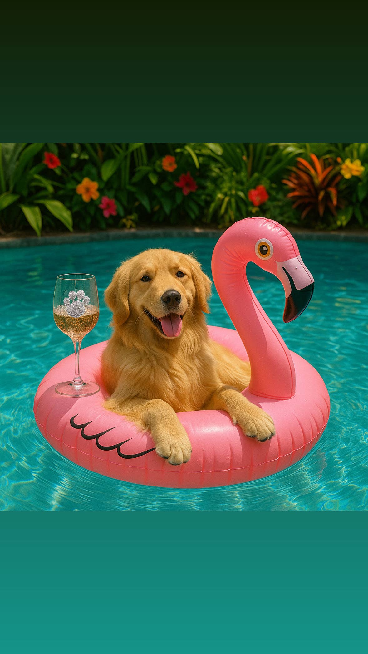 The Queens' Jewels® - Paw Print Jeweled Stemless Wine Glass