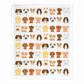 Organic Cotton Tea Towel - Dog Faces