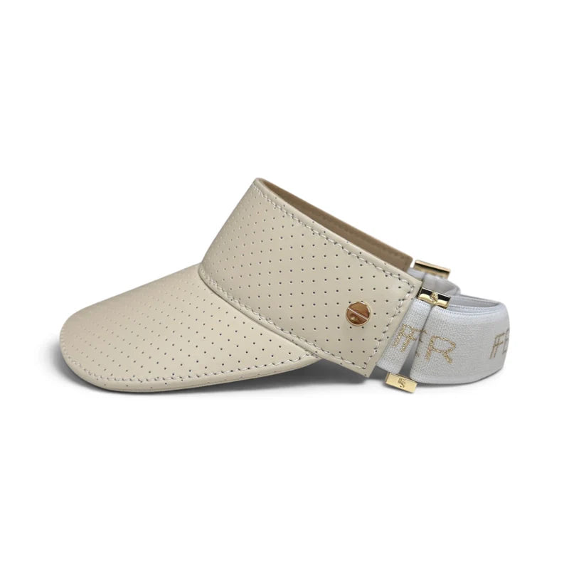 Fenix Sportier The Leather Visor - Gardenia & Gold