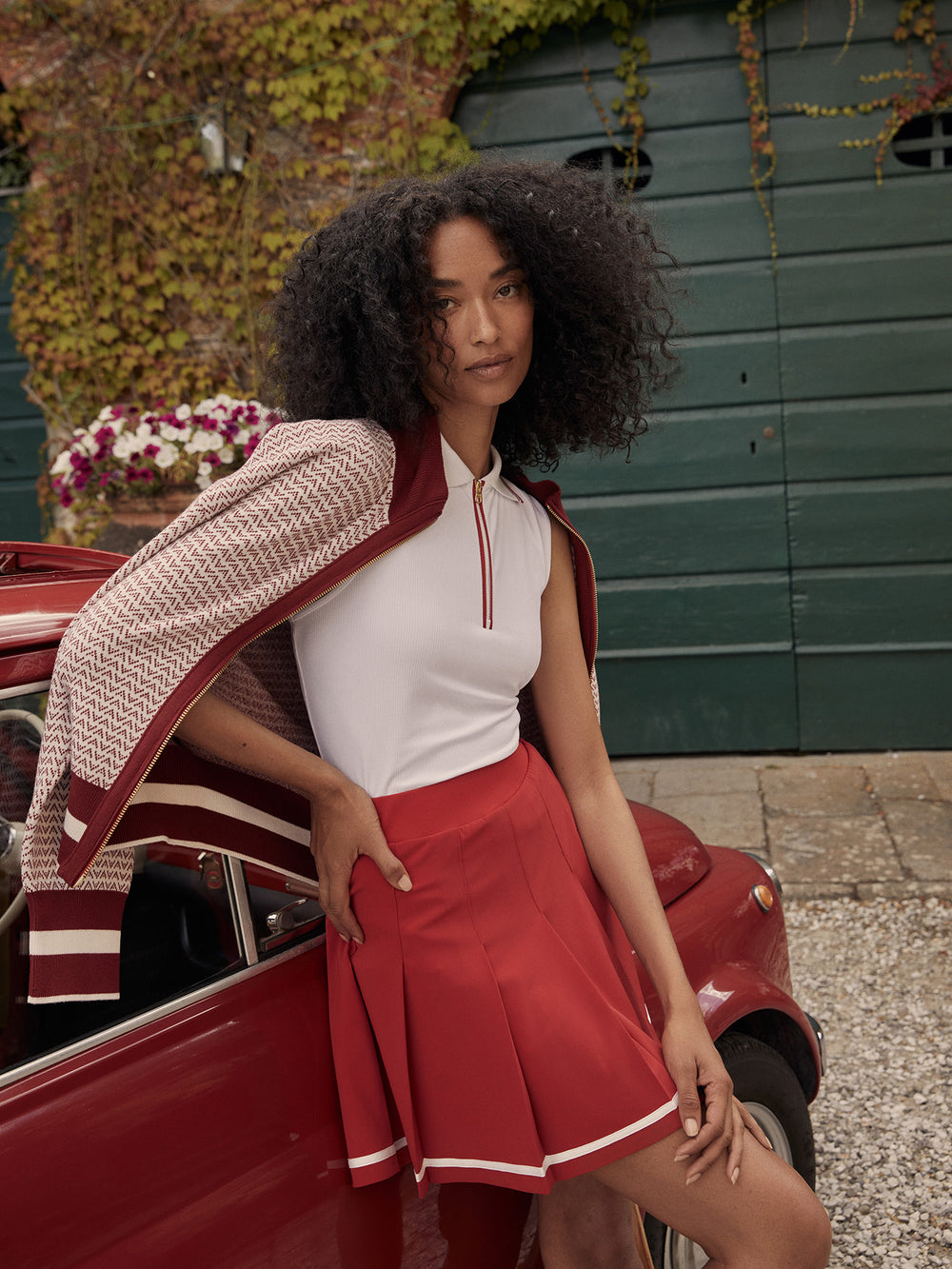 Haute Red Clarendon 2.0 High-Rise Skort 16"