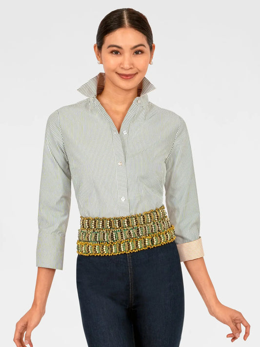 Boyfriend Cotton Shirt - Striped
