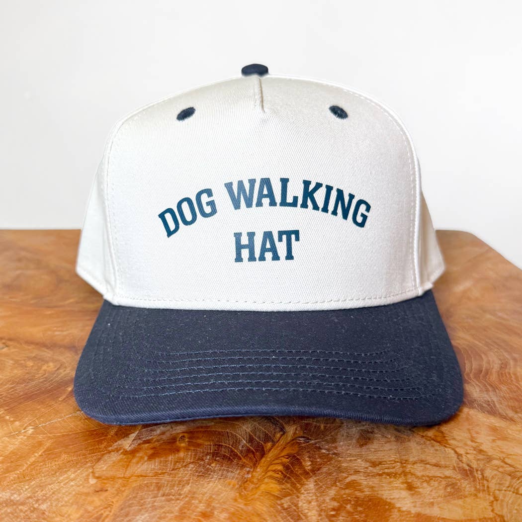 Poppy & Lou - Dog Walking Hat – Two-Tone Style Cap: Brown