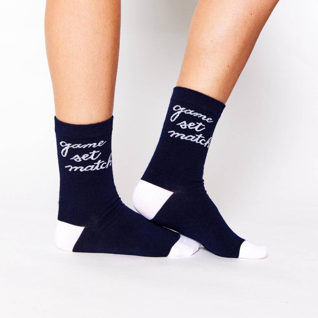 Game Set Match Crew Socks
