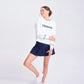 White Navy Tennis Play All Sweatshirt