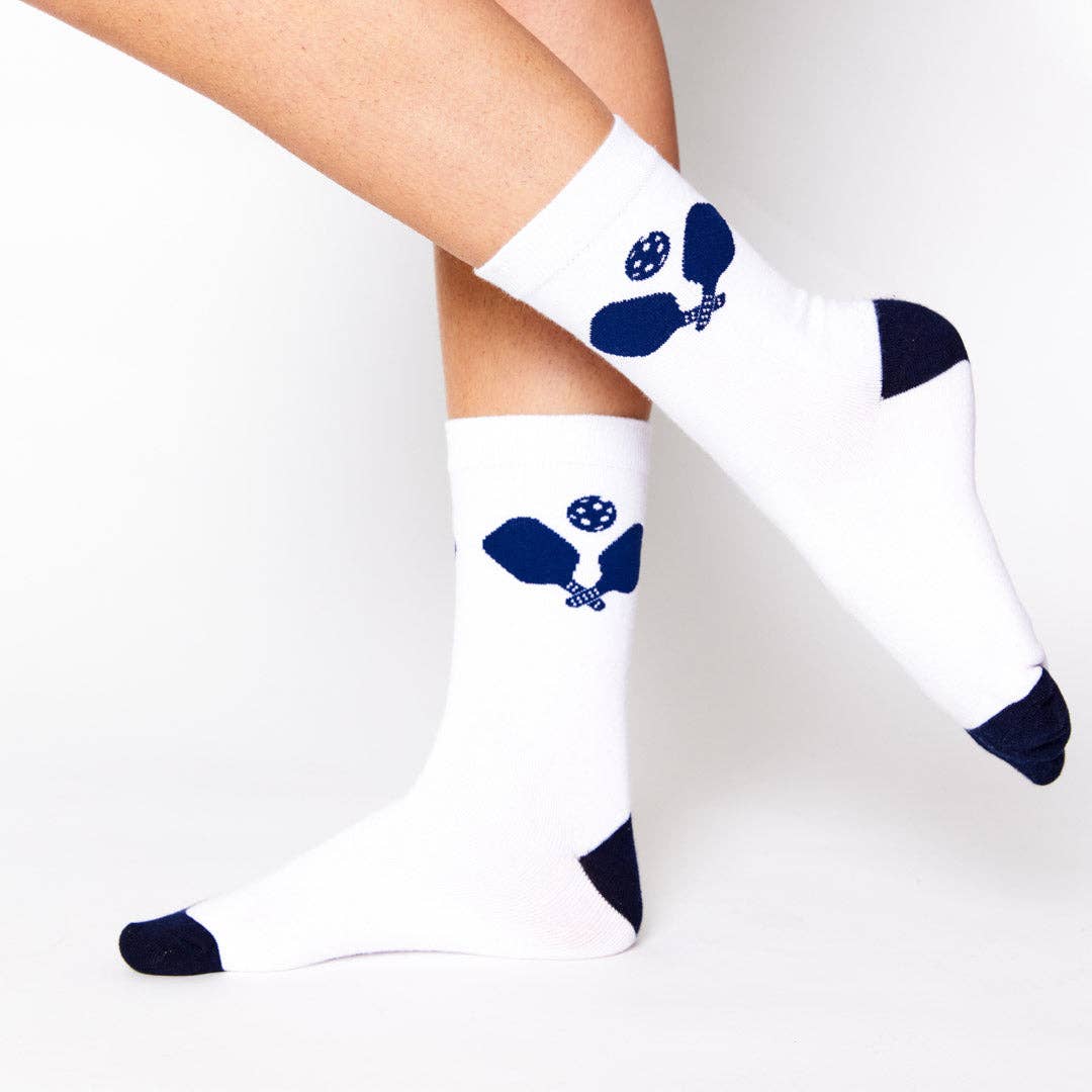 Crew Socks by Ame & Lulu - Crossed Paddles White