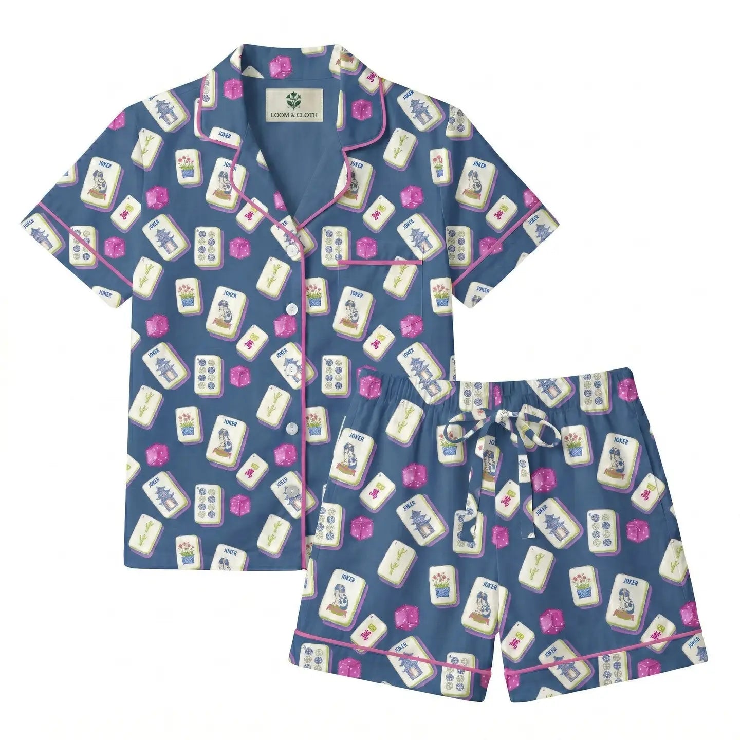 Mahjong Mojo Short Sleeved Pajama Set