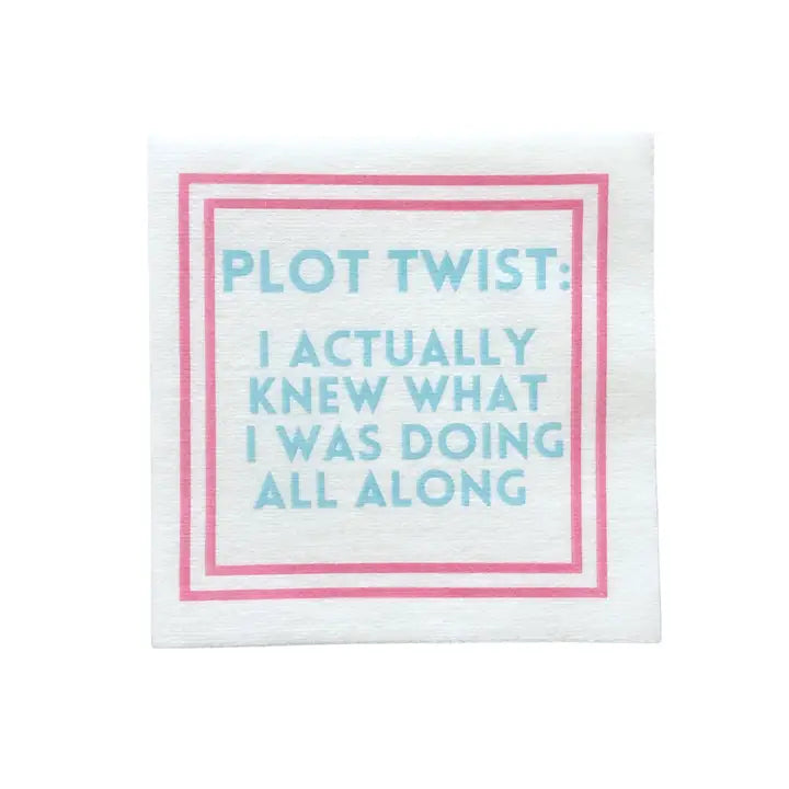 Mahjong Cocktail Napkins – Linen-Feel (25-Pack)