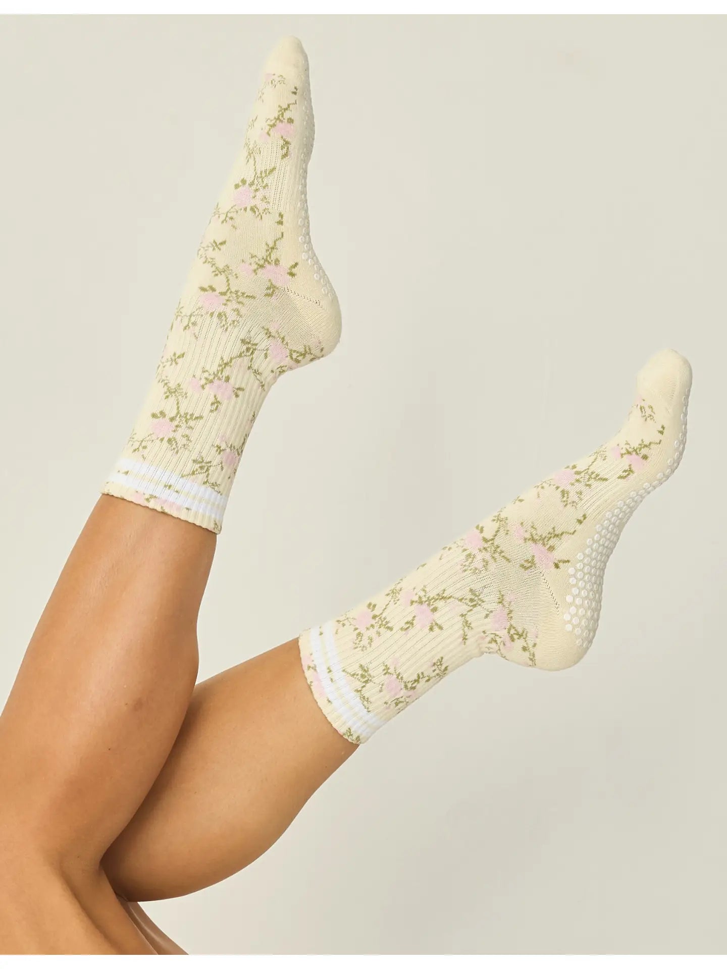 The Floral Grip Sock