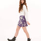 Foray Golf - Core Basic Skirt w/ Pockets- Blossom Blast: Violet Floral