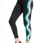 Urban Savage - Swirl Legging: Black/Sunset/White Sand / S