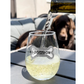 Jeweled Stemless Wine Glass- Dog Mom