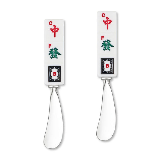2-Piece Mahjong Honor Suits Zinc Cheese Spreader