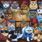 Boardwalk Puzzle Company - Cats Around the World - Personal Puzzle - 210 Piece