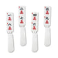 4-Piece Mahjong Characters of Wisdom Resin Cheese Spreader