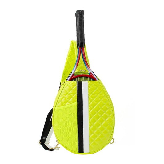 The Bobbi |Tennis Puffer Sling Bag - Citron