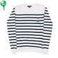 Club Sport Sweater: Navy / White Fairway Stripes