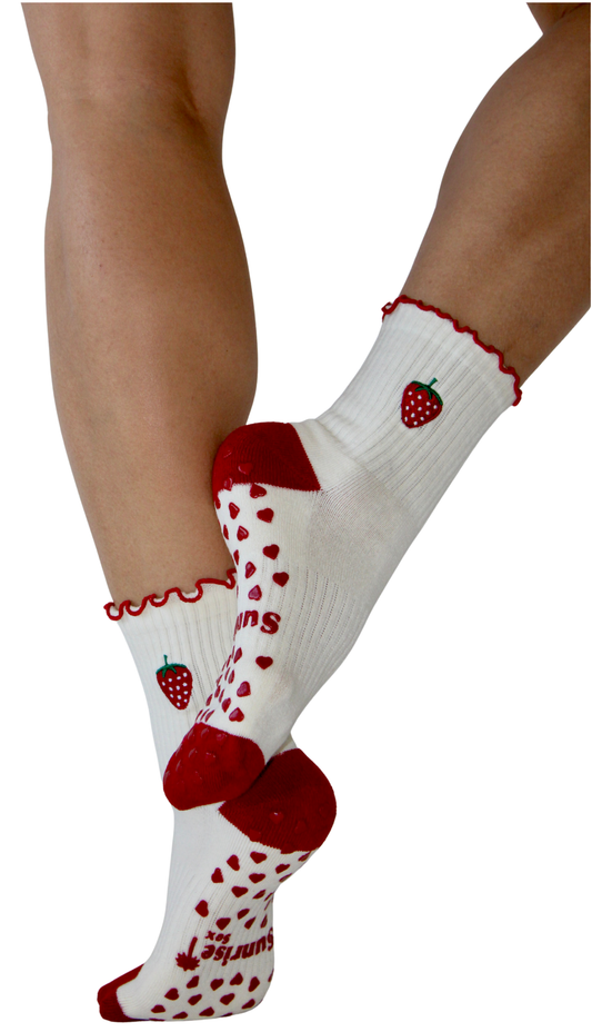 Strawberry Fields Grip Sox