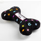 Haute Diggity Dog - Black Monogram Chewy Vuiton Bone Squeaker Dog Toy: Large