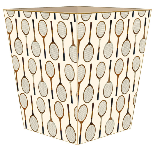 Marye-Kelley - Antique Tennis Racket Pattern Ivory: Flat Top