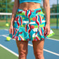 Trunkers - (Pickle Ball) Groovy Dink Skort: Small