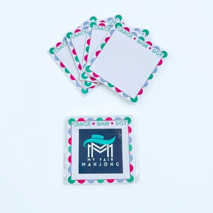 Mahjong Sticky Note Pads – Set of 4