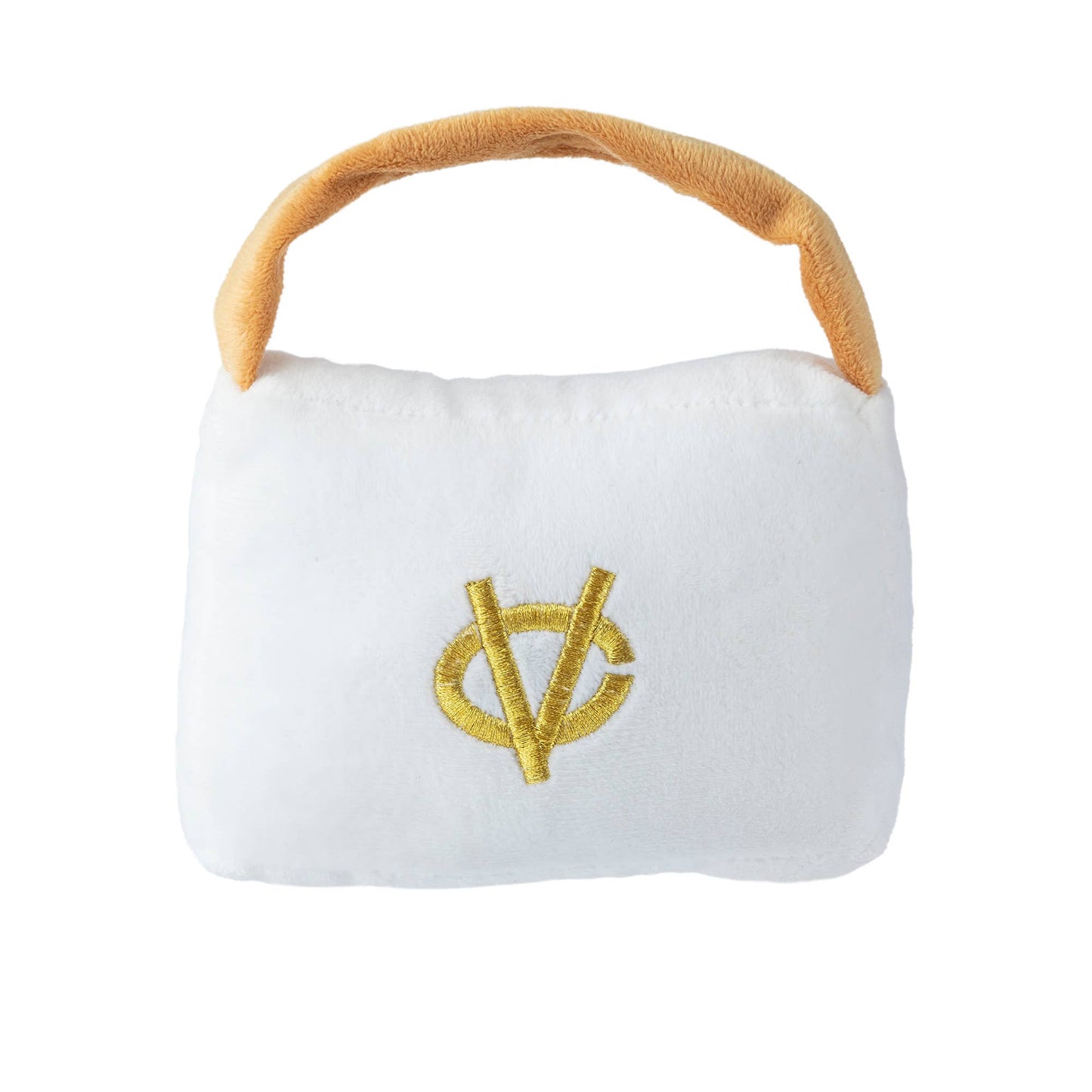 Haute Diggity Dog - White Chewy Vuiton Purses Squeaker Dog Toy