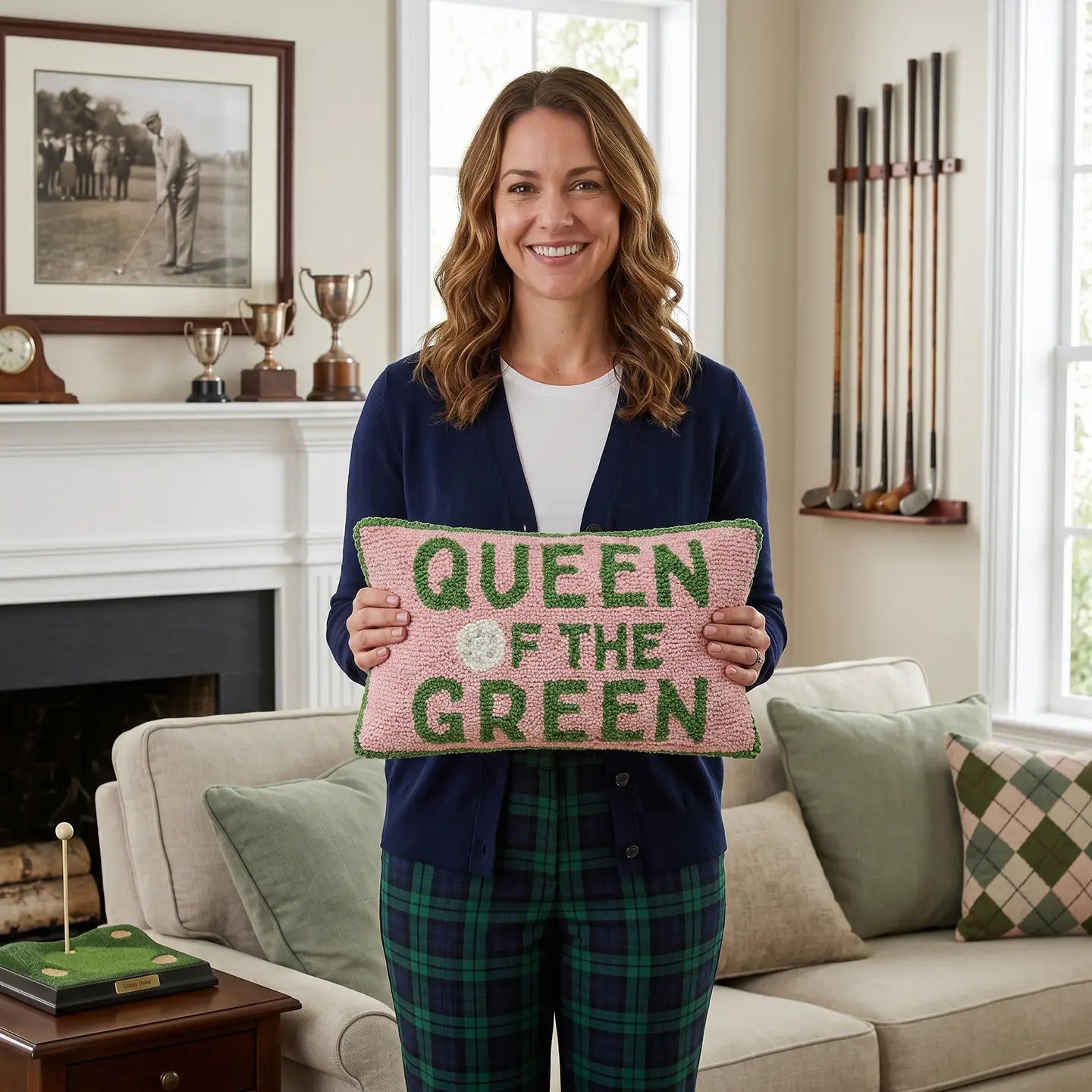 Queen of the Green Hook Pillow