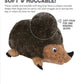 Outward Hound Hedgehogz Brown Plush Dog Toy Medium-Sized