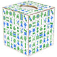 Blue and Green Mahjong Tissue Box Cover