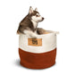 Midlee Designs - Midlee Rust & White Rope Toys Basket
