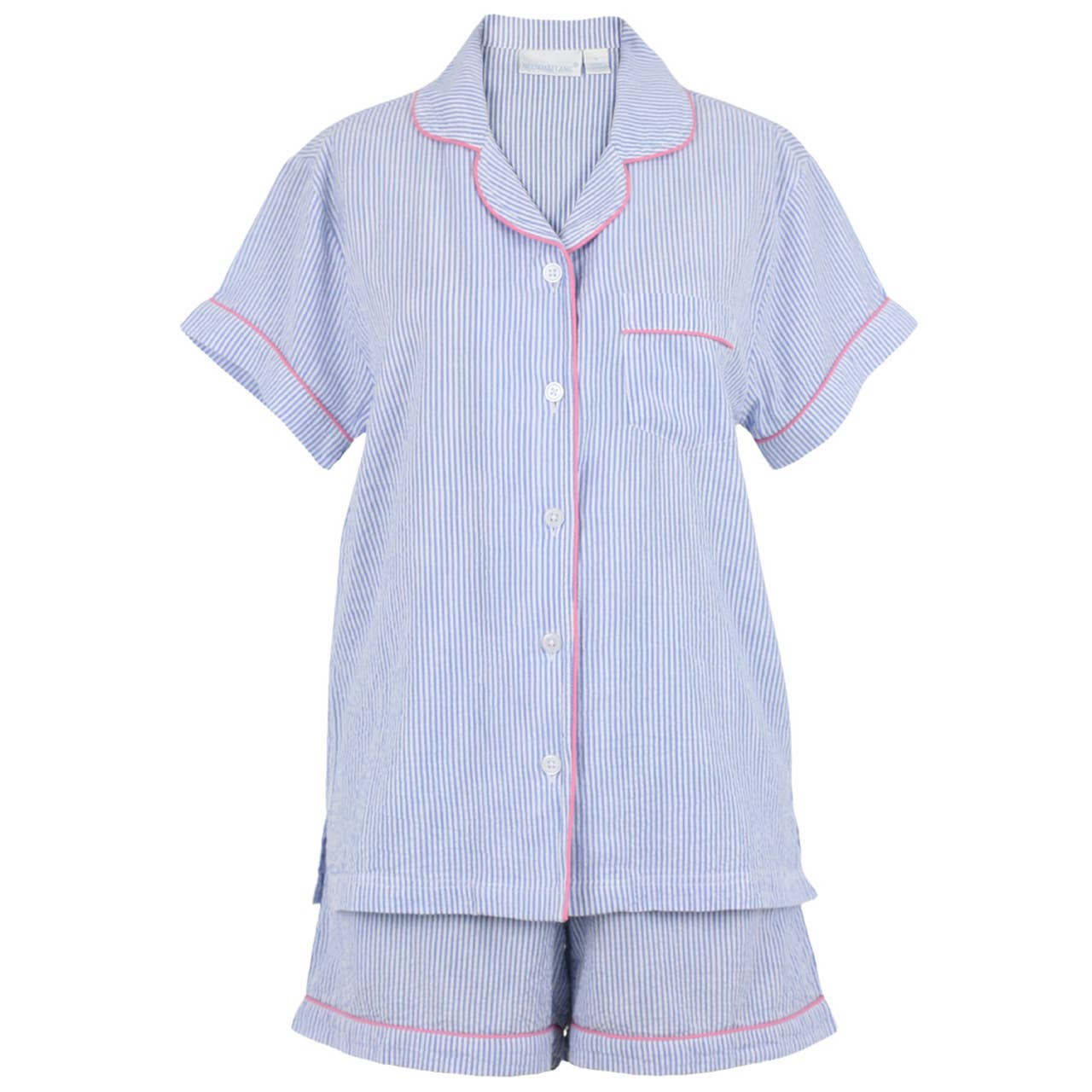 Short Sleeve 100% Cotton Shorty Pajamas