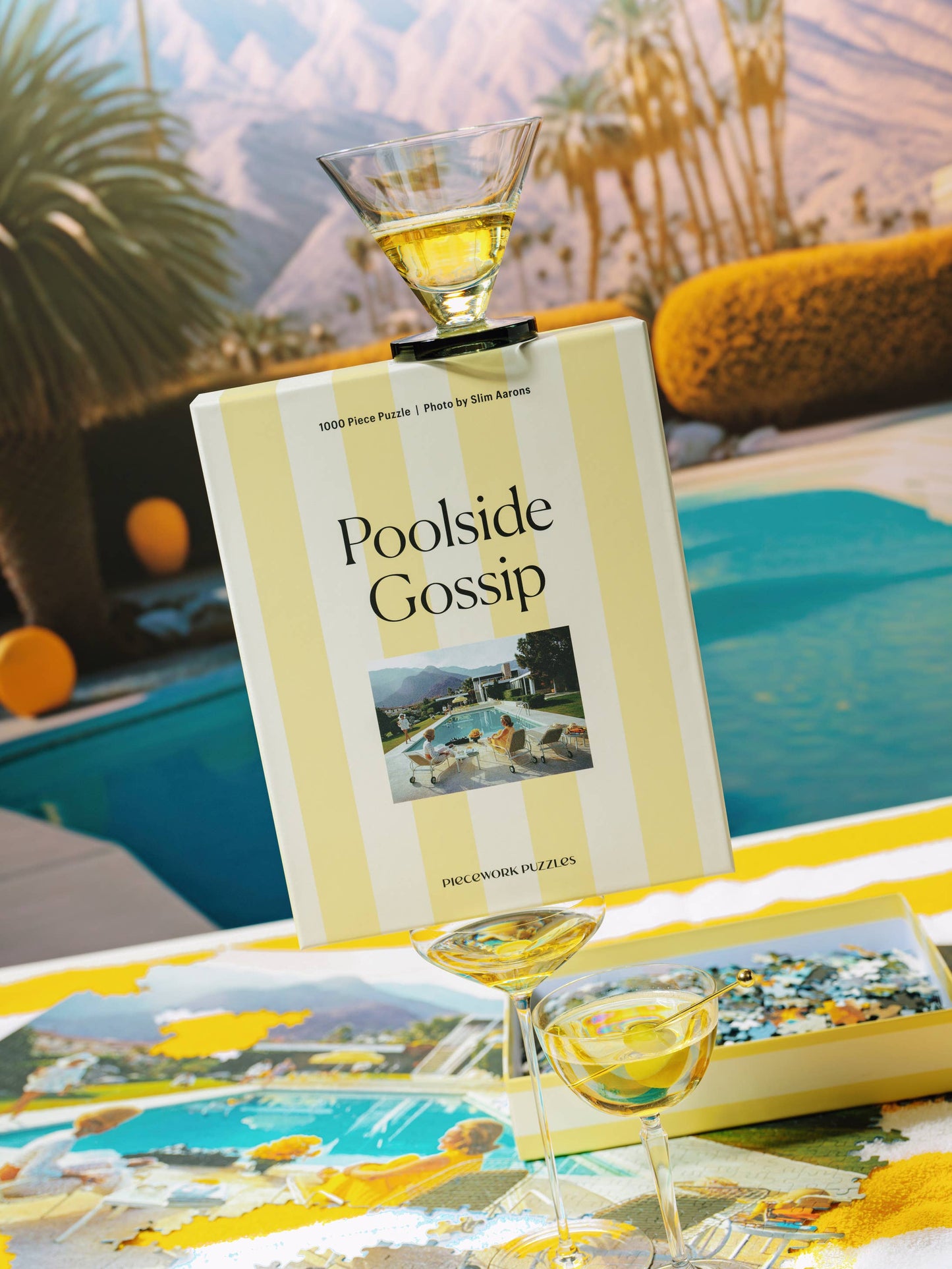 Piecework - Poolside Gossip - Slim Aarons Collab - 1000 Piece Puzzle