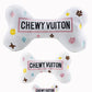 Haute Diggity Dog - White Chewy Vuiton Bones Squeaker Dog Toy: Small / Mini