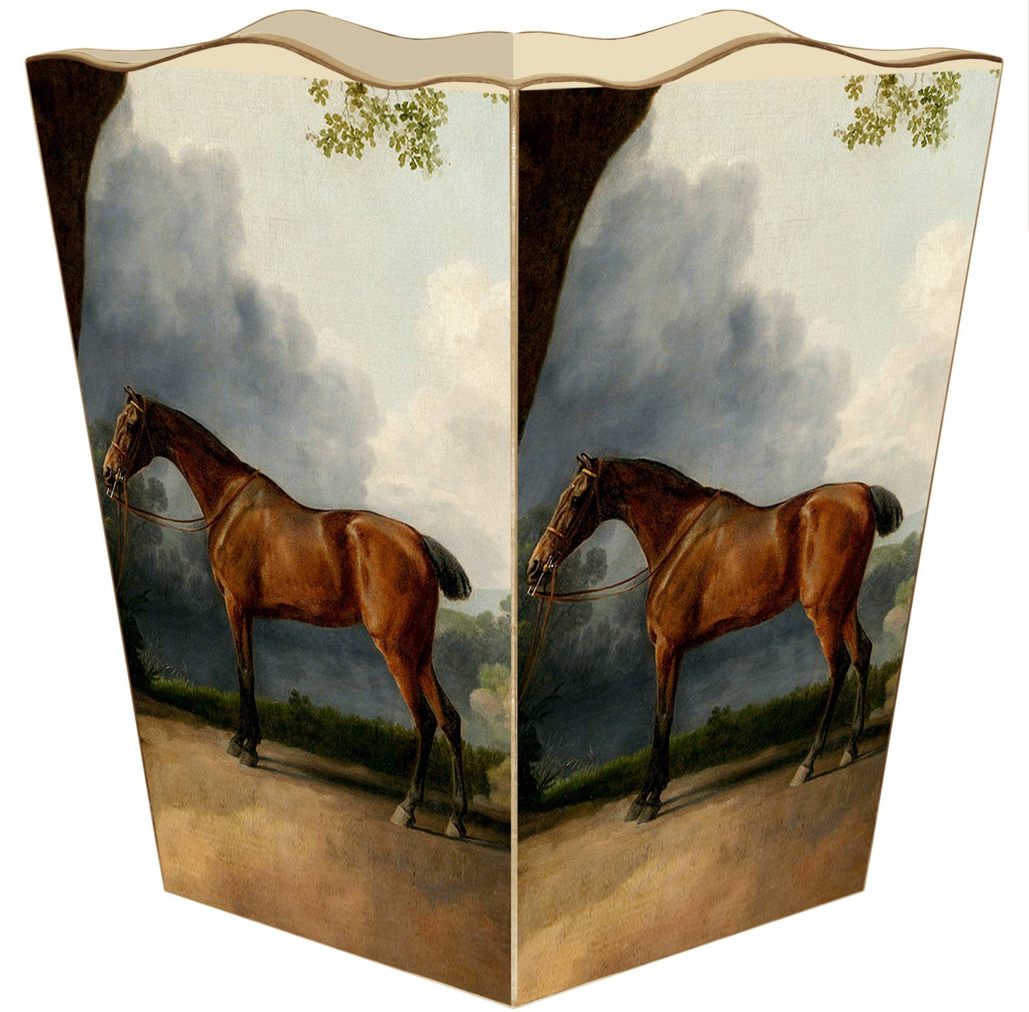 Marye-Kelley - Hunter Wastebasket: Flat Top