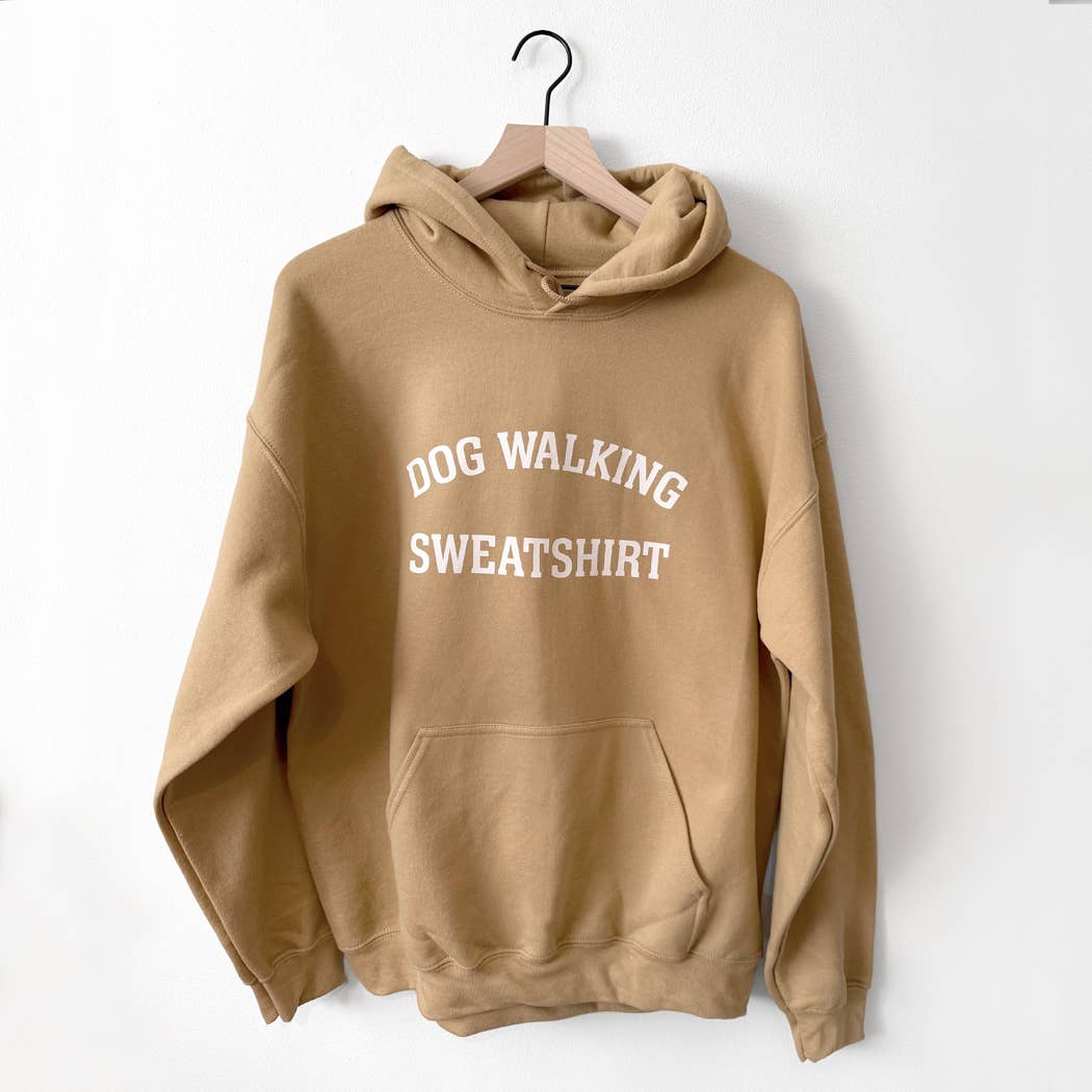 Poppy & Lou - Dog Walking Sweatshirt – Cozy Unisex Hoodie for Dog Lovers: Navy / L