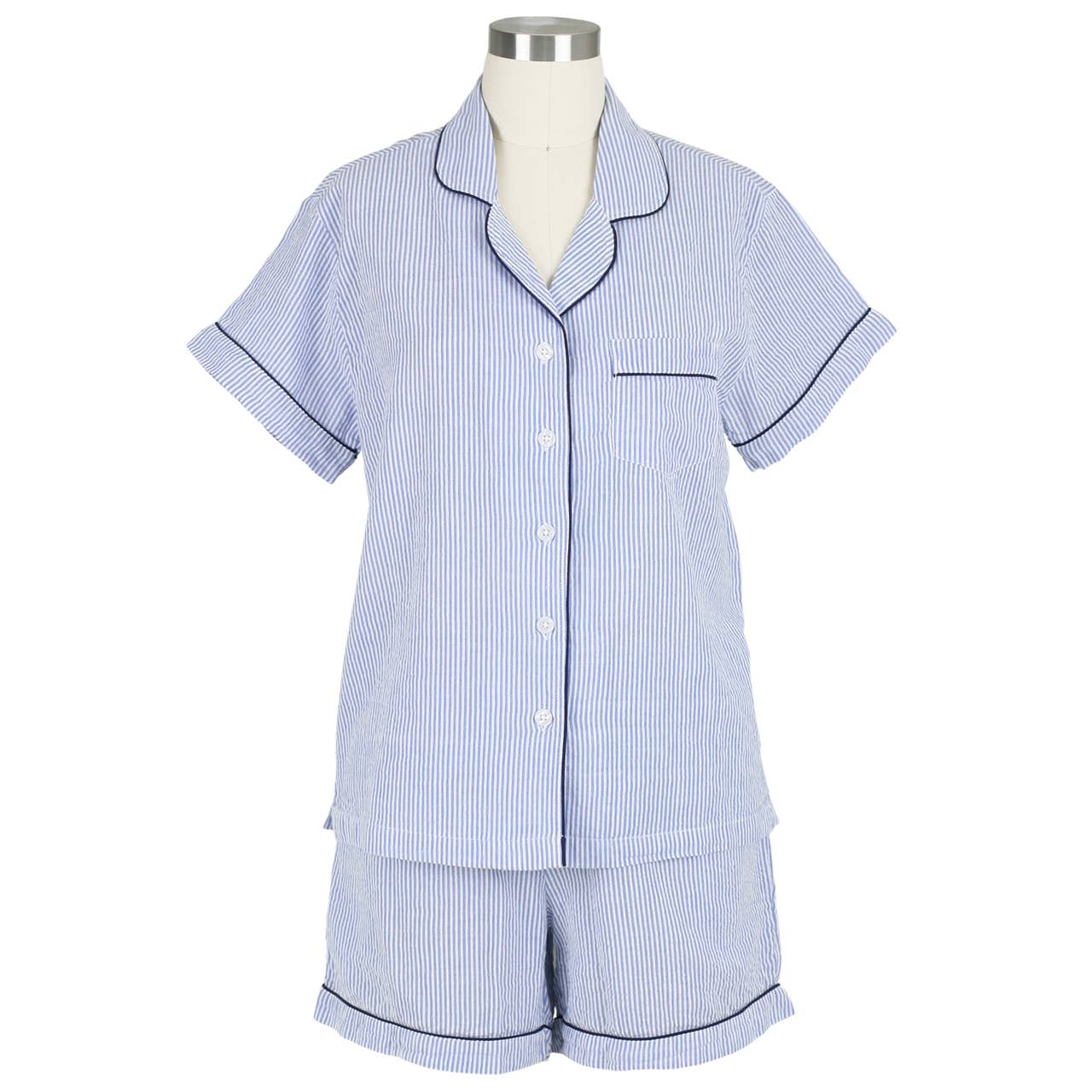 Short Sleeve 100% Cotton Shorty Pajamas