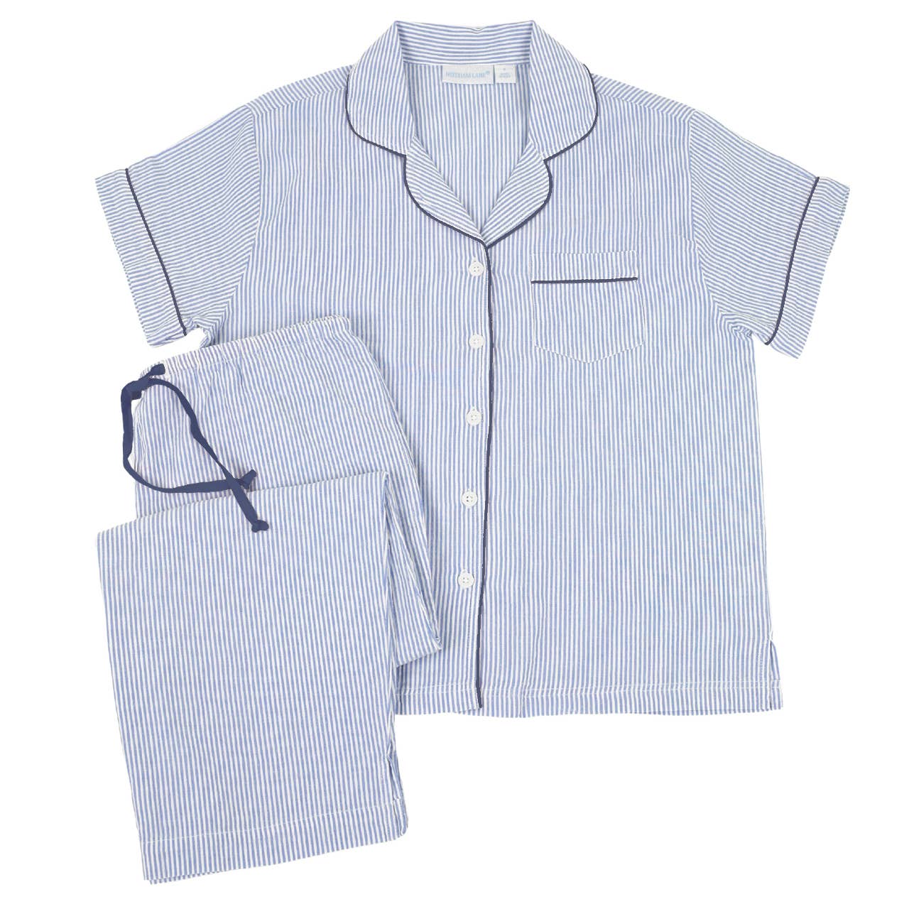 Short Sleeve 100% Cotton Capri Pajamas